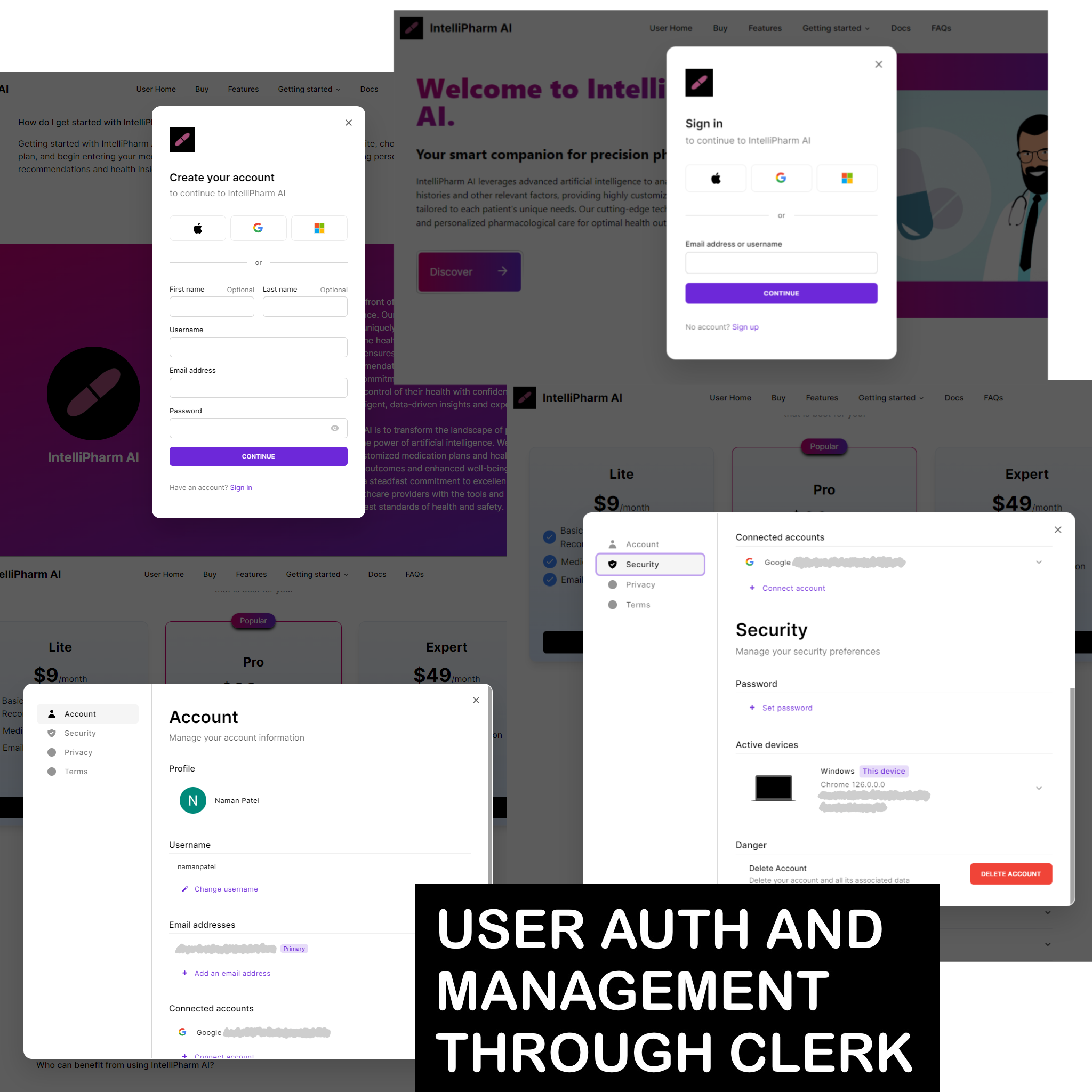 User Authentication and Management